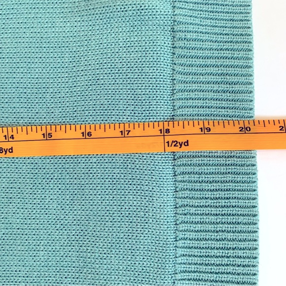 Eileen Fisher Silk Blend Knit Sweater Top Long Sleeve Size Large Colour Seaside - Picture 10 of 13